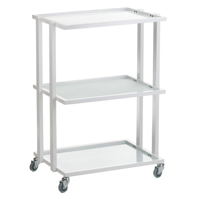 White Beauty System cosmetic cabinet BCH-5043 with multiple storage compartments and sleek design for organized beauty products.
