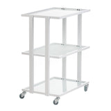 White Beauty System cosmetic cabinet BCH-5043 with multiple shelves and drawers for organized makeup and skincare storage.