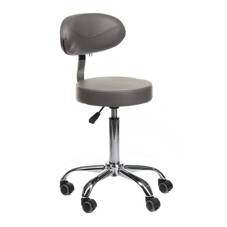 Cosmetic stool with backrest BD-9934 gray - BVShop