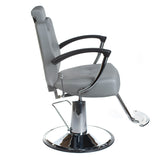 Fotel barberski HEKTOR BH-3208 Jasno Szary - BVShop