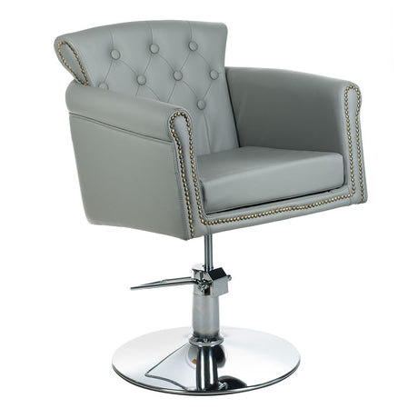 Hairdressing Chair ALBERTO BH-8038 light gray - BVShop