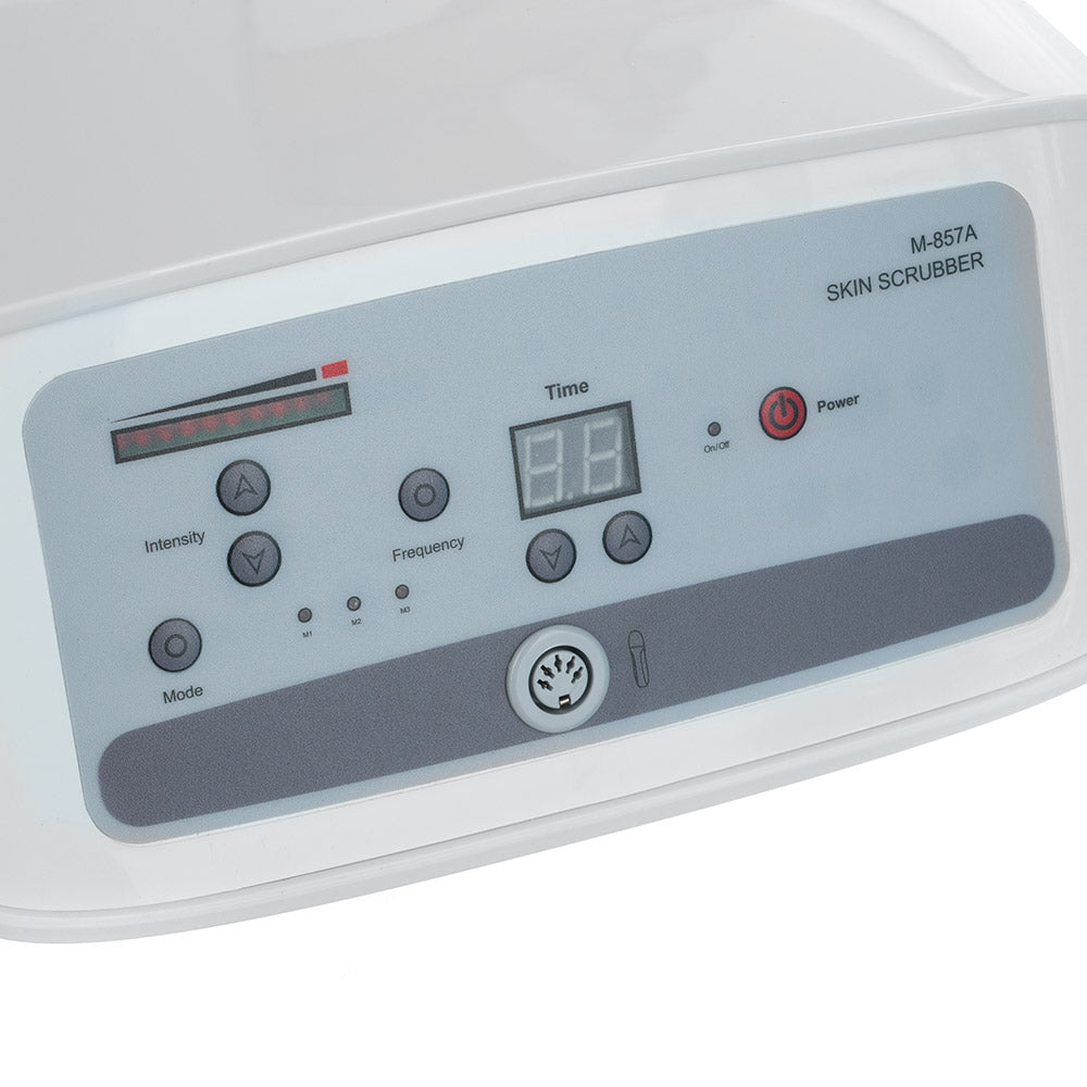 Gray Cavitational Peeling device BR-857A by Beauty System, shown with its sleek gray exterior and control panel.