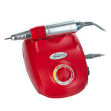 Red Beauty System Manicure Milling Machine SPRINT 45 with control panel and attachments for professional nail care.