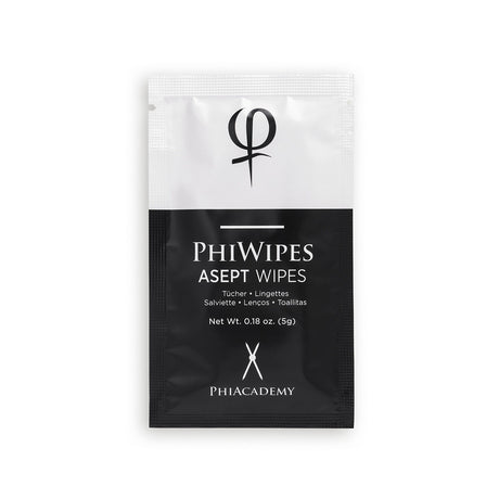 PhiAcademy PhiWipes Asept Wipes 50pcs — Asept cleansing wipe individual pack