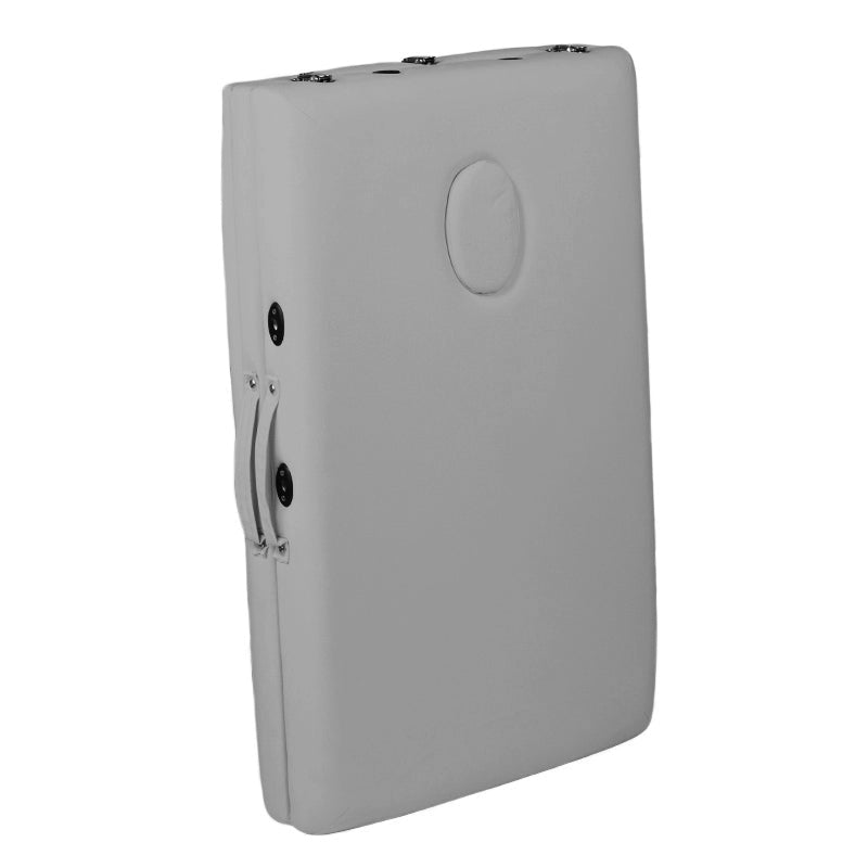 3-section aluminum comfort folding massage table, gray - BVShop