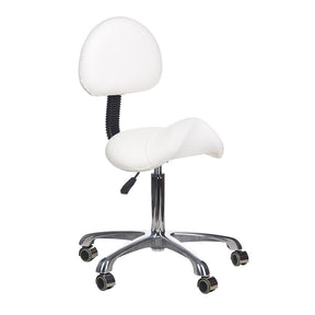 Taboret kosmetyczny BY-8373 biały - BVShop