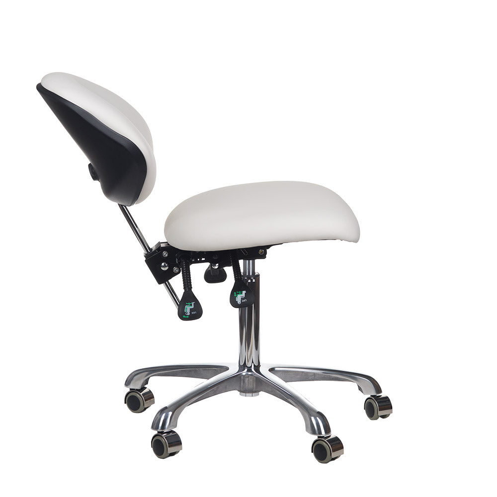 Taboret kosmetyczny BY-8377 white - BVShop