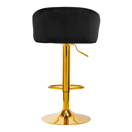 4Rico Bar Hocker QS-B16g velvet black - BVShop