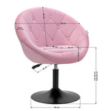 4Rico swivel chair QS-BL12G pink - BVShop