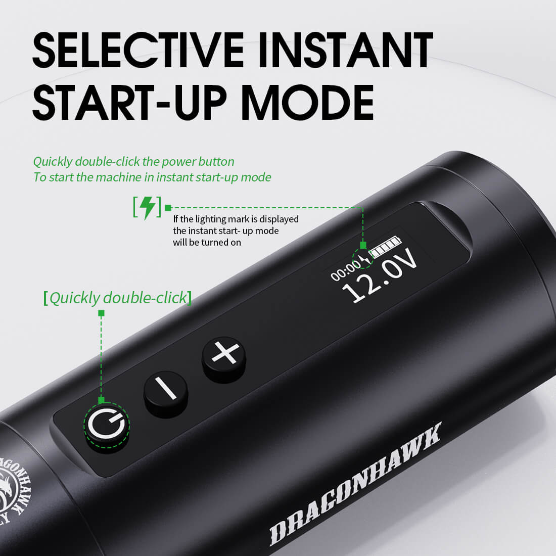 Dragonhawk Mast X10 Belaidė Tatuiruočių Rankenėlė
