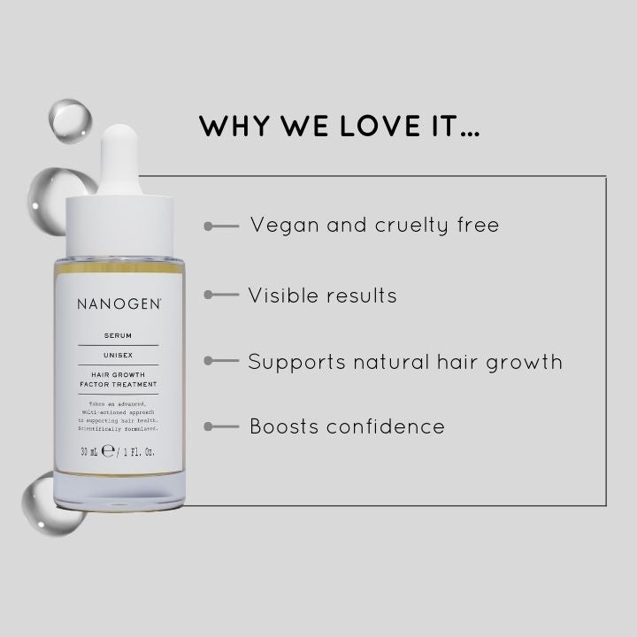 Nanogen plaukų augimo faktorių serumas 30ml