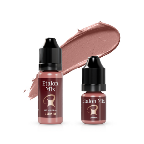 Etalon Mix Lumia lip pigment in 5ml or 10ml bottle, shown in a close-up image of the product container.