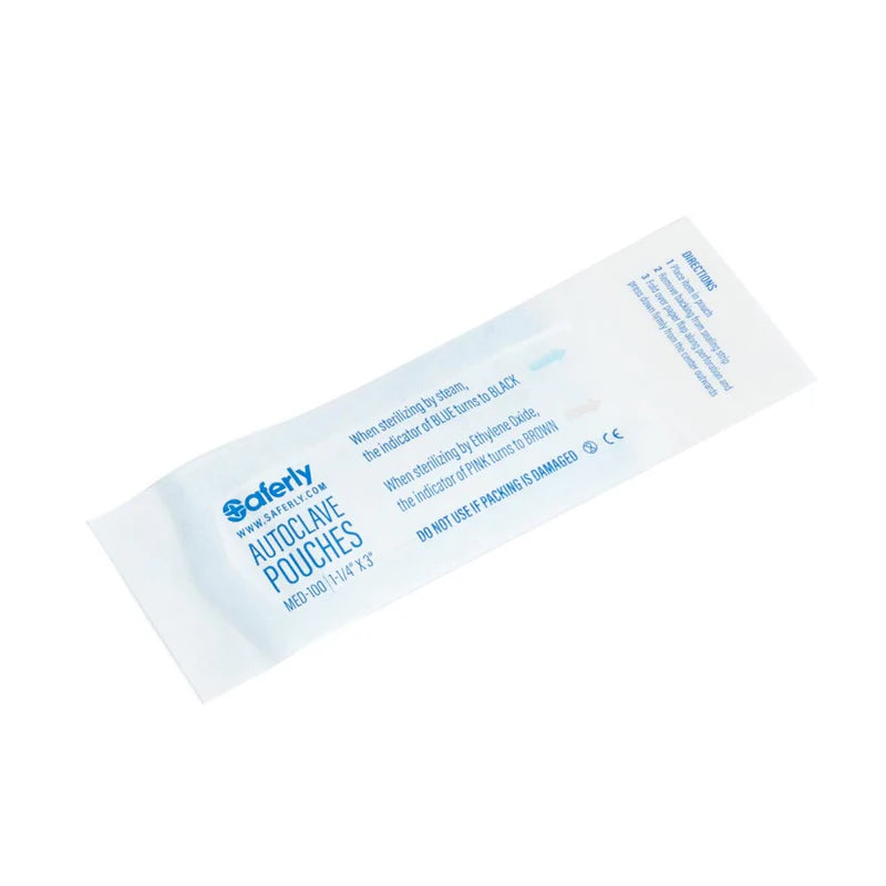 Saferly Savaime Užsisandarinantys Autoklavo Sterilizacijos Maišeliai 200 vnt. 90 × 230mm