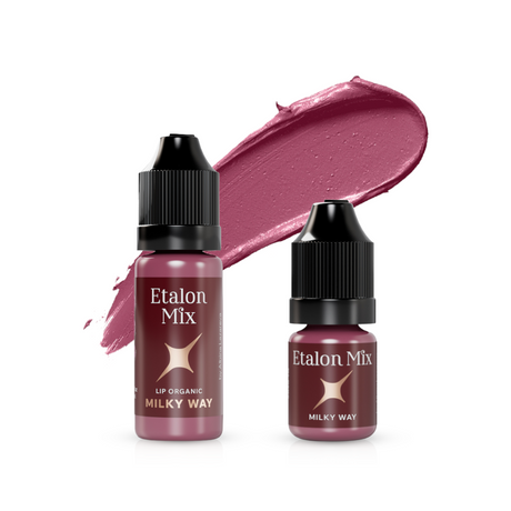 Etalon Mix Milky Way lip pigment in 5ml or 10ml container, showcasing the creamy, light-colored cosmetic product for lip enhancement.