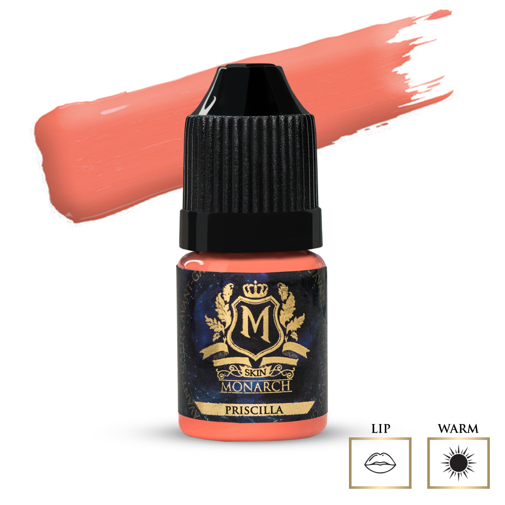 Skin Monarch Priscilla bright orange PMU lip pigment 5ml