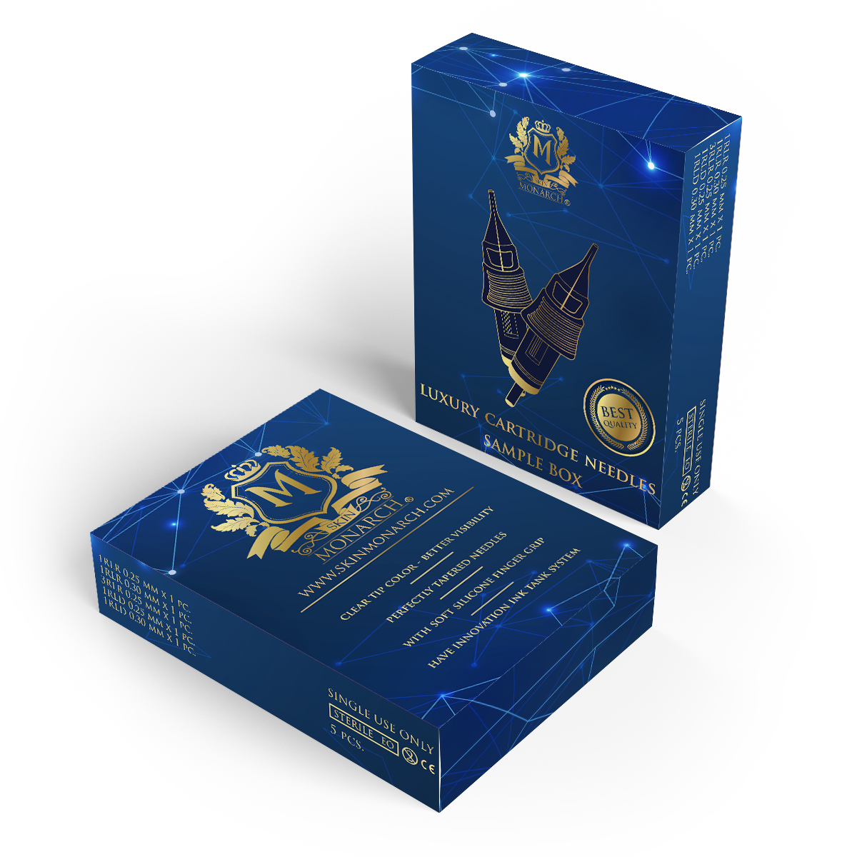 Skin Monarch prabangių kasetinių pavyzdžių dėžutė