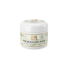 Skin Monarch Ink Booster Balm 30ml, uždarytas baltas indelis su priekine etikete