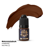 Skin Monarch Bahanna Neutral Dark Brown Eyebrow PMU Pigment 5ml