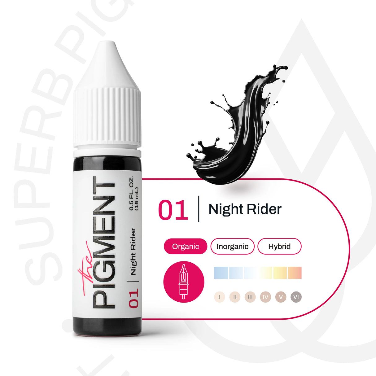 Pigmentas 01 Night Rider pigmentas (15ml)