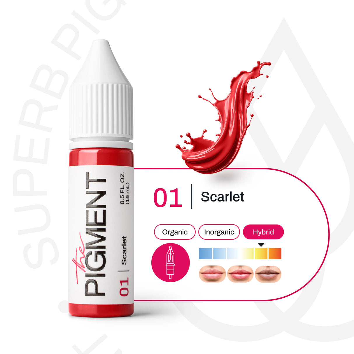 The Pigment 01 Scarlet Pigmentas (15ml)