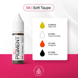 The Pigment 04 Soft Taupe Pigmentas 15 ml