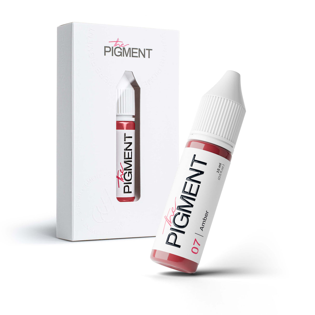 The Pigment 07 Amber rosy beige pigment swatch for lip PMU