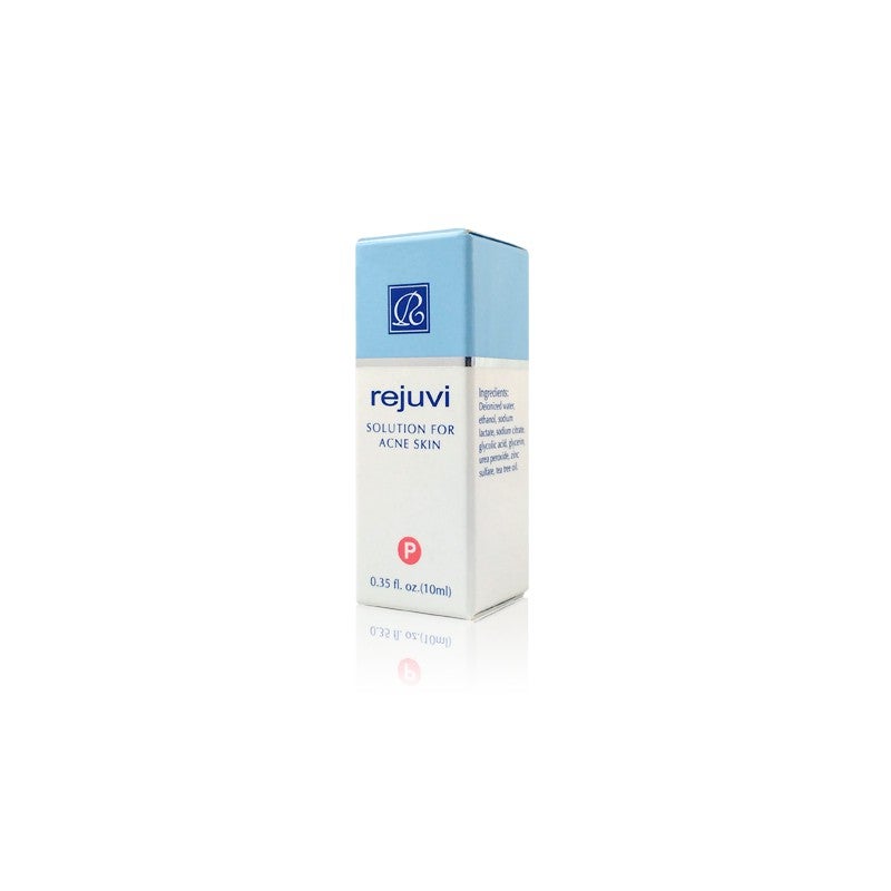 Rejuvi 'P' Solution For Acne Skin 10ml packaging and product label