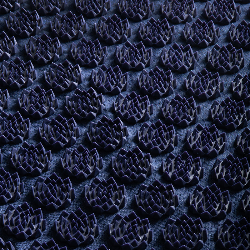 Activfizjo premium natural navy blue acupressure mat with a pillow - BVShop