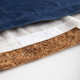 Activfizjo premium natural navy blue acupressure mat with a pillow - BVShop