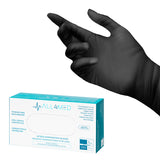 All4med disposable diagnostic nitrile gloves black m - BVShop
