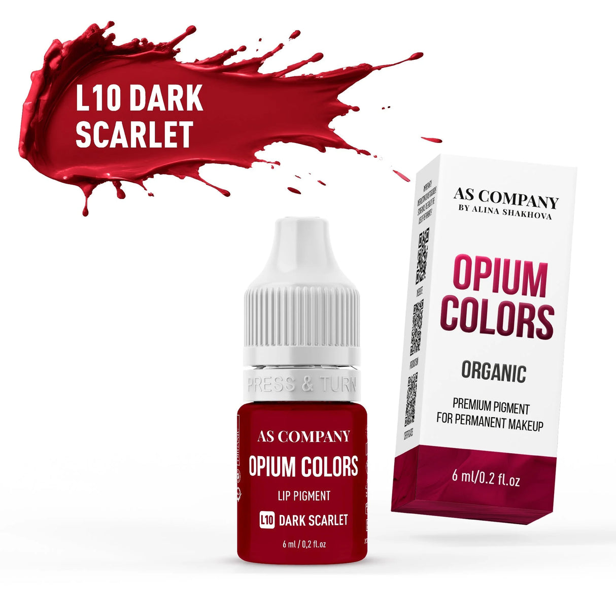 AS COMPANY Lip Set Opium Corols Organic 6pcs/6ml - BVShop