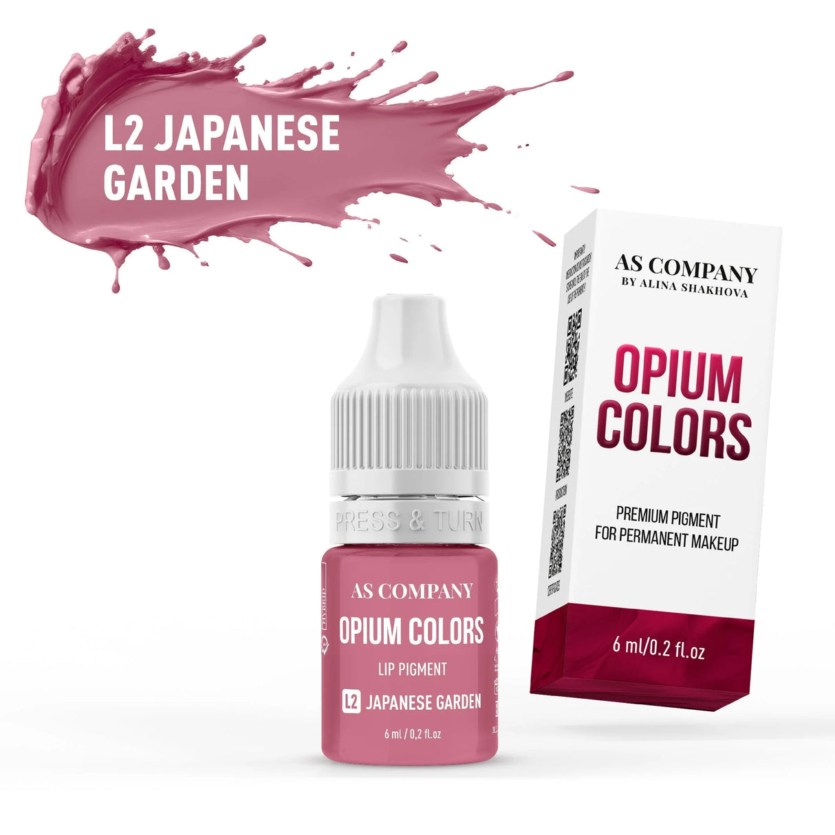 AS COMPANY Lip Set Opium Corols Hybrid/Organic 6pcs/6ml - BVShop