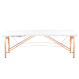 BALANCE wooden folding massage table 2 segment white - BVShop