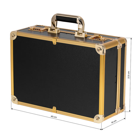 Barber case golden black - BVShop