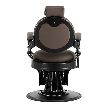 Barber chair Gabbiano Niccolo brown buttonless - BVShop