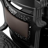 Barber chair Gabbiano Niccolo brown buttonless - BVShop