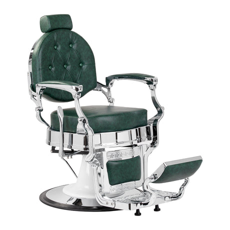 Barber chair Gabbiano President green Chrom - BVShop