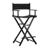 Black aluminum make-up chair - BVShop