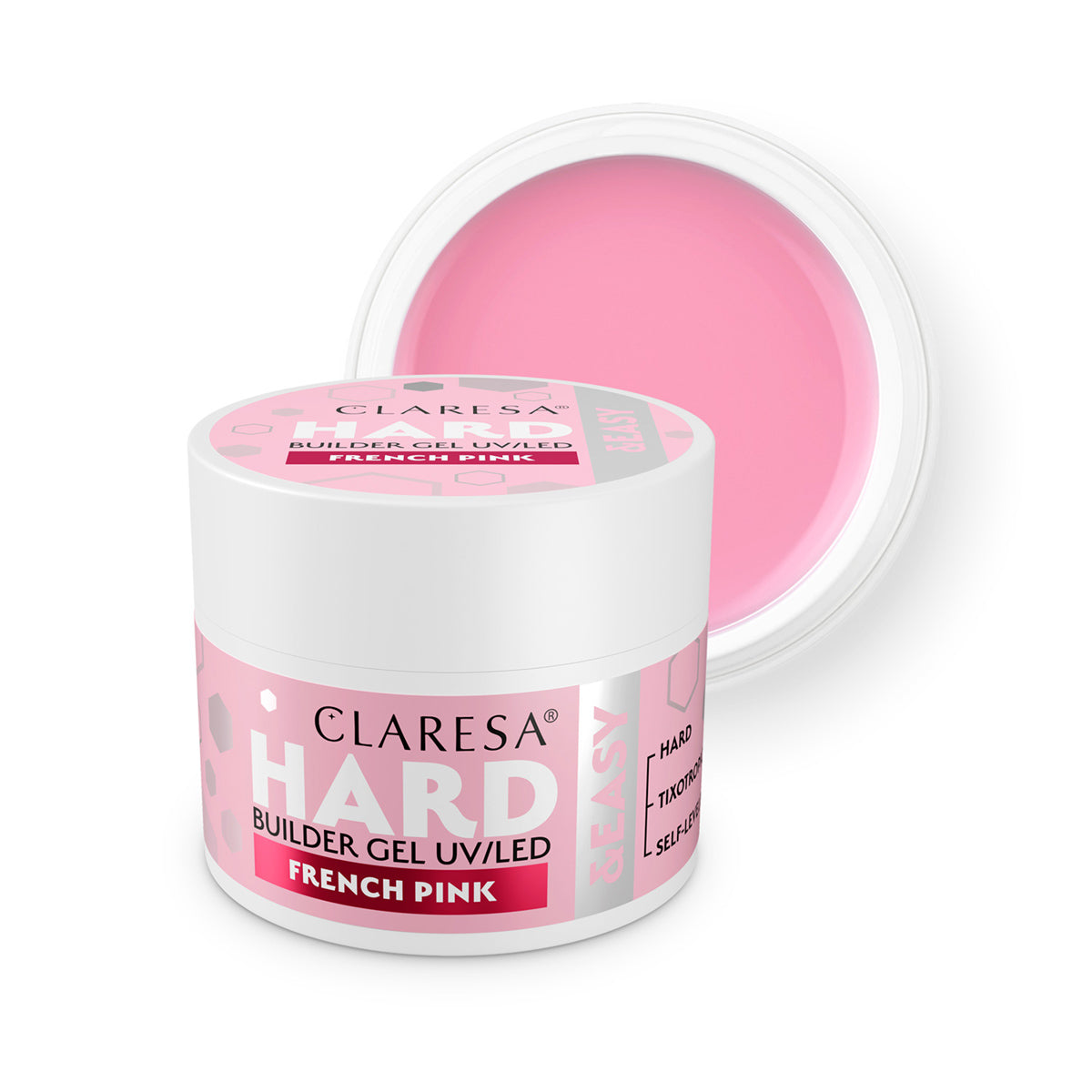 CLARESA HARD&EASY BUILDER GEL FRENCH PINK 12g - BVShop