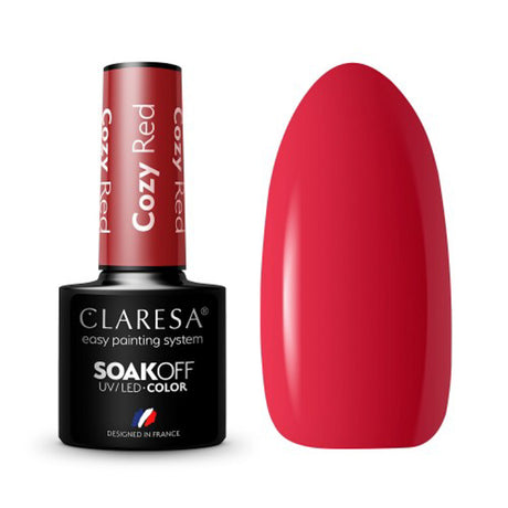 CLARESA Hybrid nail polish COZY RED -5g - BVShop