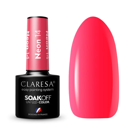 CLARESA Hybrid nail polish NEON 14 -5g - BVShop