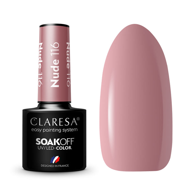 CLARESA Hybrid nail polish NUDE 116 -5g - BVShop