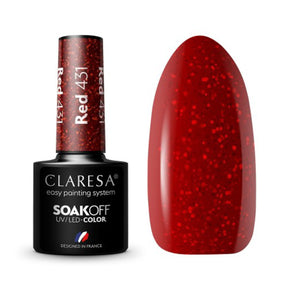 CLARESA Hybrid nail polish RED 431 -5g - BVShop