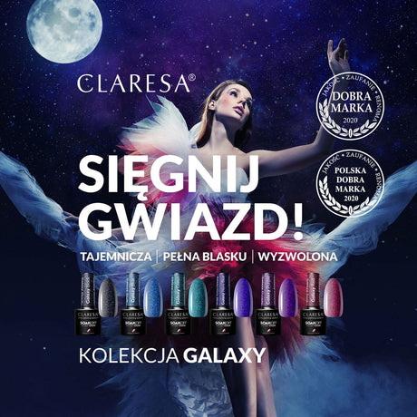CLARESA Hybrid polish Galaxy Purple 5g - BVShop