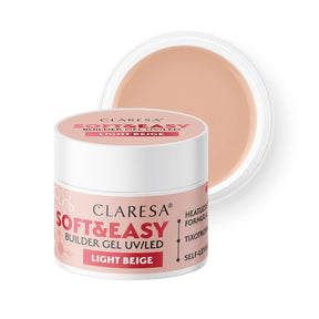 Claresa Soft&Easy building gel light beige 90g - BVShop