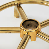 Cosmetic stool 6001-G gold – pink second category - BVShop