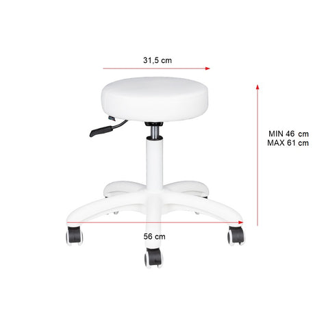 Cosmetic stool am-303-2 white - BVShop