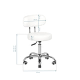 Cosmetic stool for pedicure a-007 white - BVShop