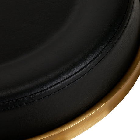 COSMETIC STOOL H5 GOLD BLACK - BVShop