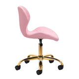 Cosmetic stool QS-06G pink - BVShop